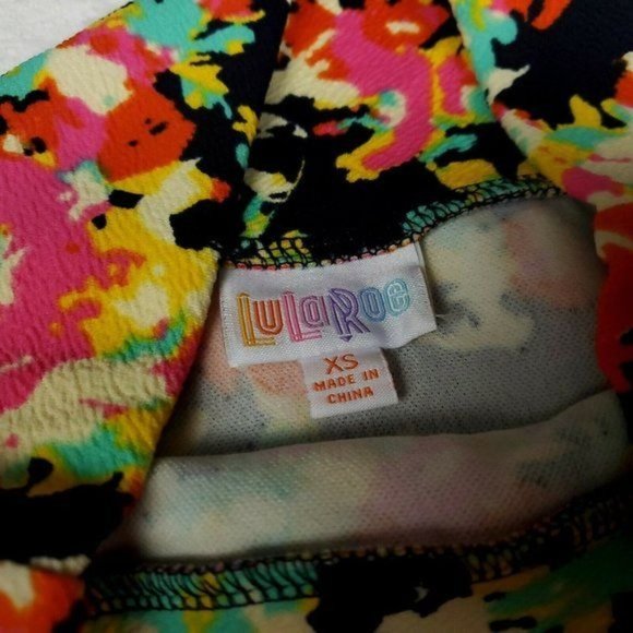 NWT LulaRoe Cassie Skirt Womens Size XS Extra Small Multicolor Stretch - Picture 5 of 8